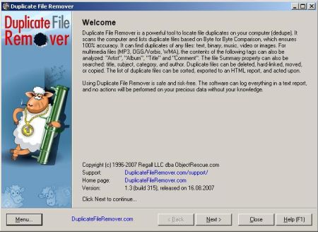 Очистка диска от мусора (Dublicate File Remover)